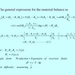 Material Balance Equations in Oil or Combination Reservoirs