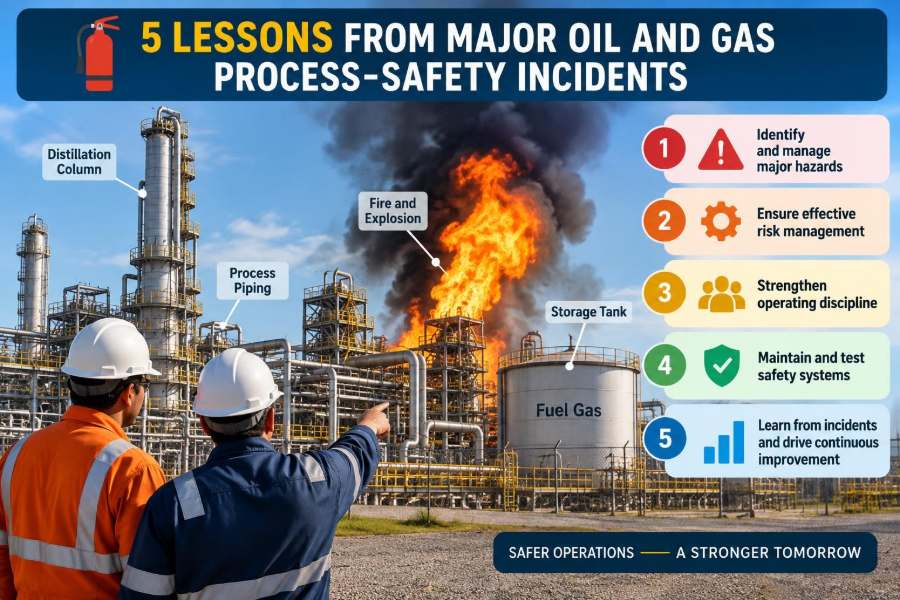 🧯 5 Lessons From Major Oil and Gas Process-Safety Incidents
