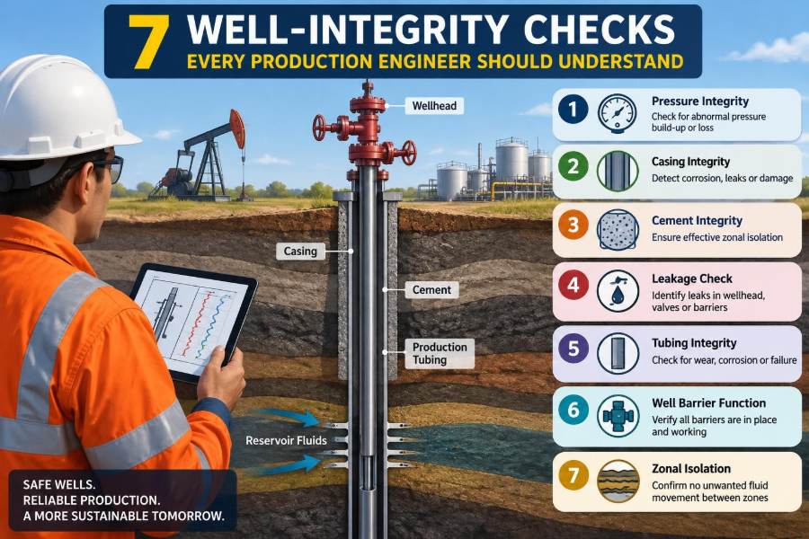 📏 7 Well-Integrity Checks Every Production Engineer Should Understand
