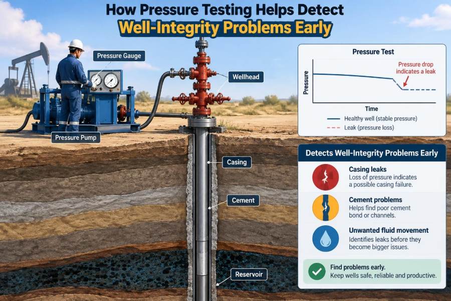 🛢️ How Pressure Testing Helps Detect Well-Integrity Problems Early