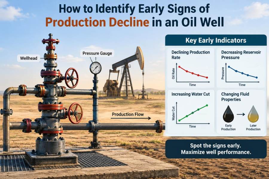 🛢️ How to Identify Early Signs of Production Decline in an Oil Well