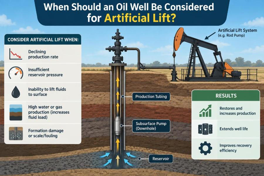 🛢️ When Should an Oil Well Be Considered for Artificial Lift?