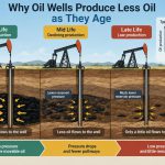 🛢️ Why Oil Wells Produce Less Oil as They Age
