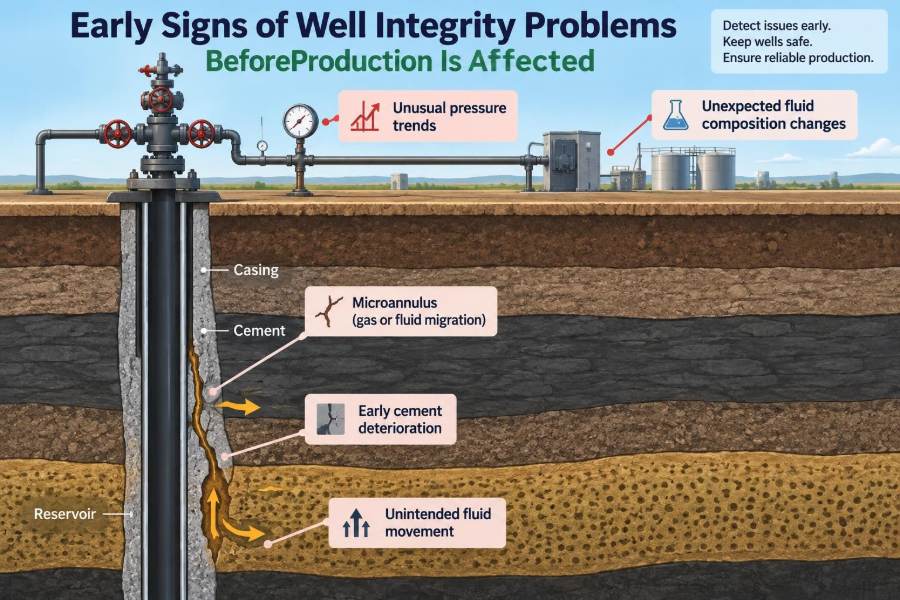 🛢️ Early Signs of Well Integrity Problems Before Production Is Affected