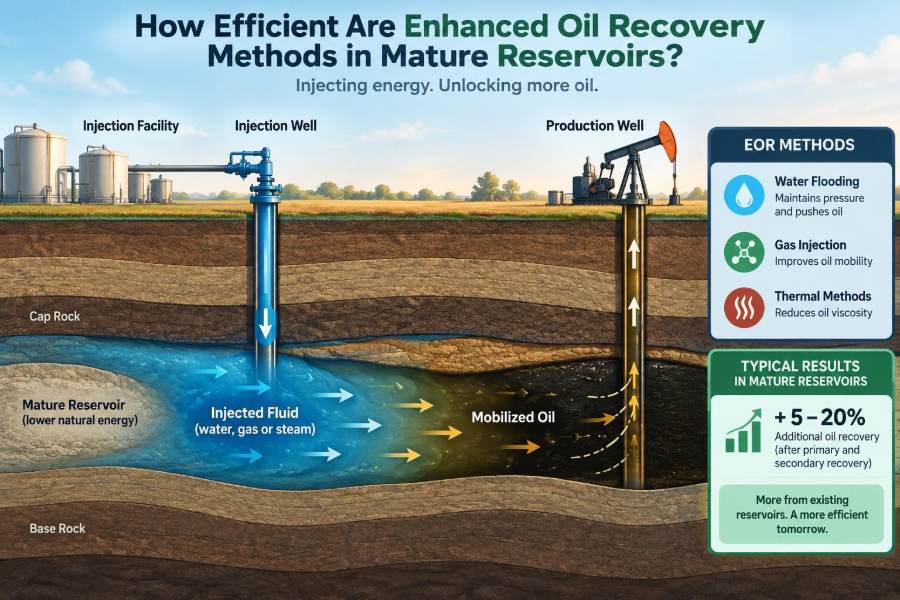 🛢️ How Efficient Are Enhanced Oil Recovery Methods in Mature Reservoirs?
