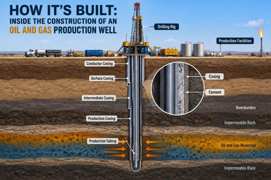 🛢️ How It’s Built: Inside the Construction of an Oil and Gas Production Well