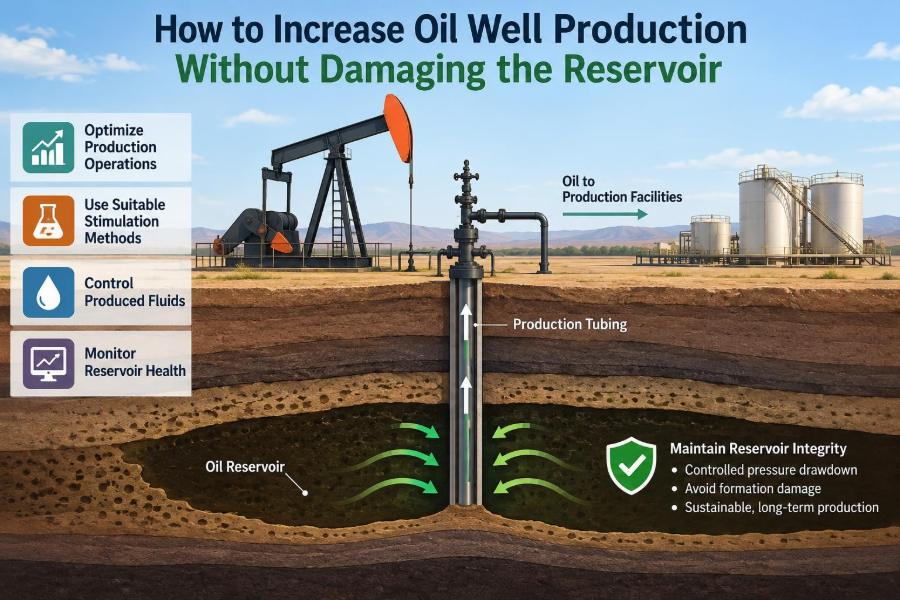 🛢️ How to Increase Oil Well Production Without Damaging the Reservoir