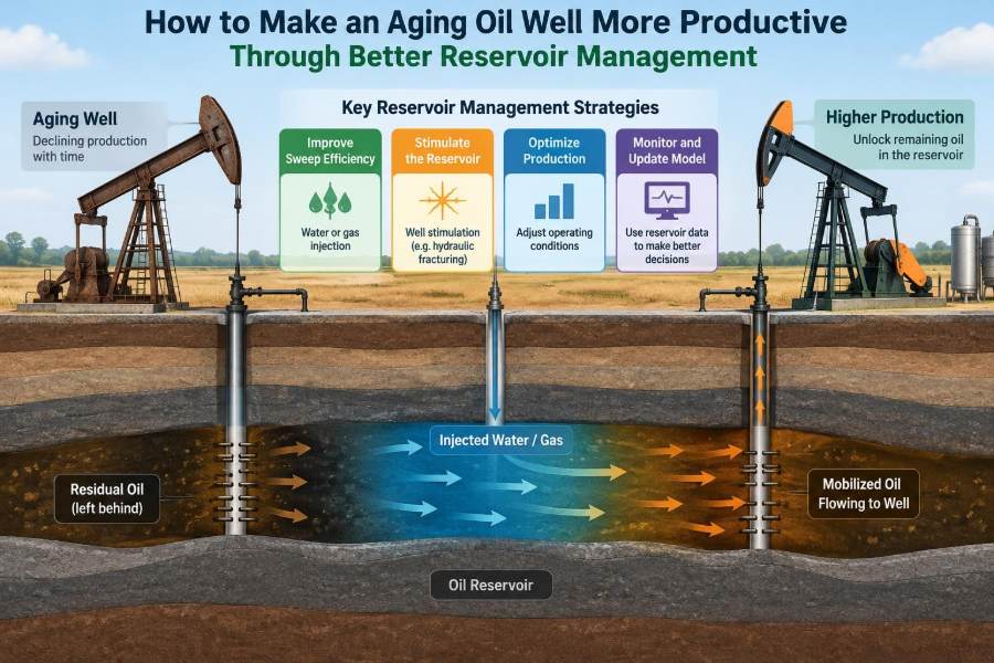 🛢️ How to Make an Aging Oil Well More Productive Through Better Reservoir Management