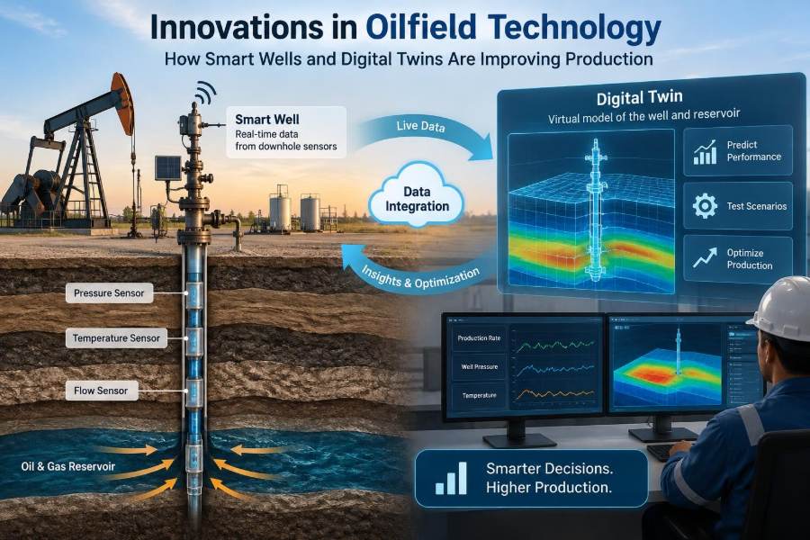🛢️ Innovations in Oilfield Technology: How Smart Wells and Digital Twins Are Improving Production