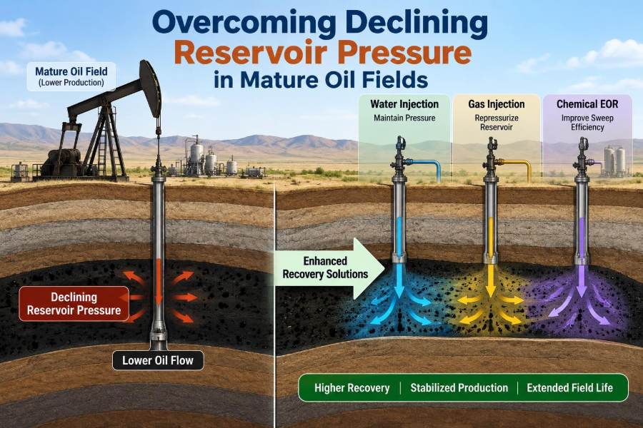 🛢️ Overcoming Declining Reservoir Pressure in Mature Oil Fields
