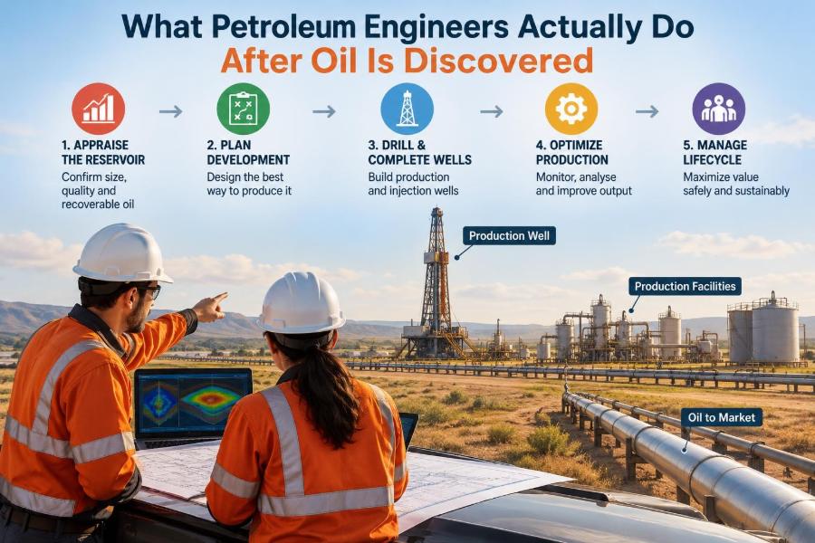 🛢️ What Petroleum Engineers Actually Do After Oil Is Discovered